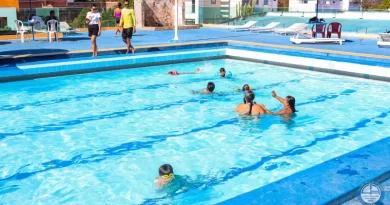 Fachada e piscinas do Clube Paulo Afonso CPA em Paulo Afonso Bahia